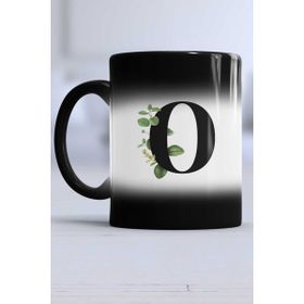 Hedizu Botanik O Harfli Siyah Kupa