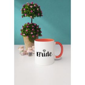 Hedizu Bride Gelin Hediye Turuncu Kupa