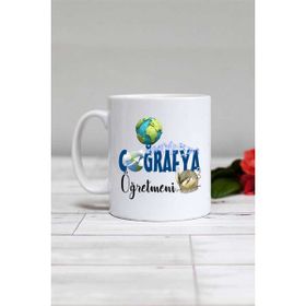 Hedizu Coğrafya Öğretmeni Beyaz Kupa
