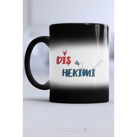 Hedizu Diş Hekimi Kupa Siyah Bardak