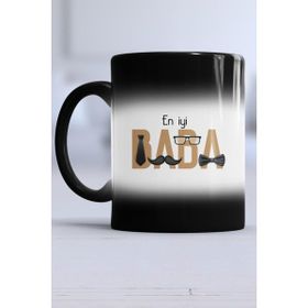 Hedizu En Iyi Baba Babaya Hediye Sihirli Siyah Kupa
