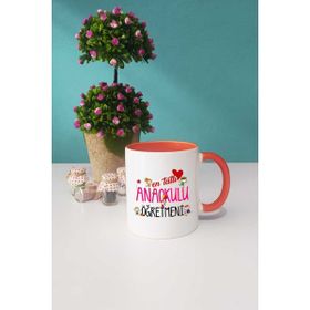 Hedizu En Tatlı Anaokulu Öğretmeni Turuncu Kupa