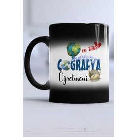 Hedizu En Tatlı Coğrafya Öğretmeni Siyah Kupa