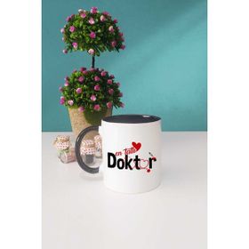 Hedizu En Tatlı Doktor Siyah Kupa Bardak