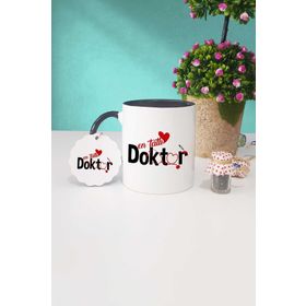 Hedizu En Tatlı Doktor Siyah Kupa Bardak