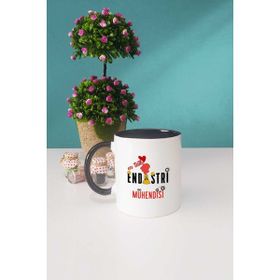 Hedizu En Tatlı Endüstri Mühendisi Hediye Siyah Kupa