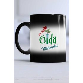 Hedizu En Tatlı Gıda Mühendisi Hediye Siyah Kupa