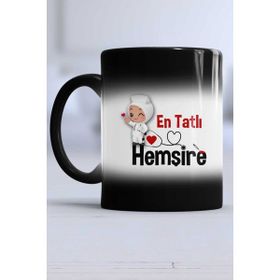 Hedizu En Tatlı Hemşire-2 Siyah Kupa