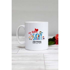 Hedizu En Tatlı Sınıf Öğretmeni Beyaz Kupa