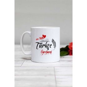 Hedizu En Tatlı Türkçe Öğretmeni Beyaz Kupa