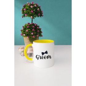 Hedizu Groom Damat Hediye Sarı Kupa
