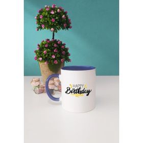 Hedizu Happy Birthday Doğum Günü Hediyesi Lacivert Kupa