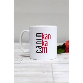 Hedizu Kankaya Hediye Canım Kankam Beyaz Kupa Bardak