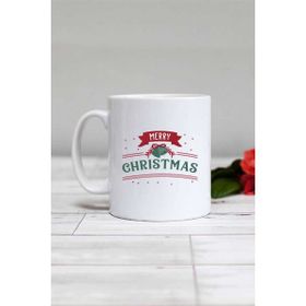 Hedizu Merry Christmas Yılbaşı Hediyesi Beyaz Kupa