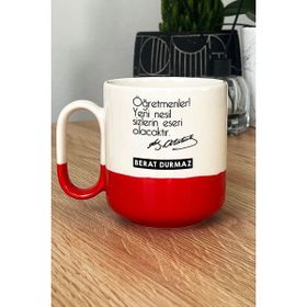 Hedizu Öğretmenler Günü Hediyesi Kırmızı Kupa
