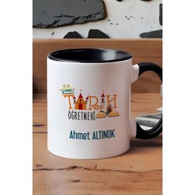 Hedizu Öğretmenler Günü Hediyesi Siyah Kupa Bardak
