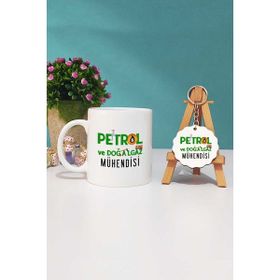 Hedizu Petrol ve Doğalgaz Mühendisi Beyaz Kupa Bardak