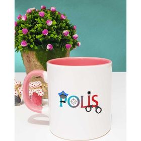 Hedizu Polis Tasarımlı Polisler Günü Hediyesi Pembe Kupa