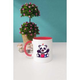 Hedizu Sevimli Panda Kırmızı Kupa