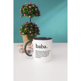 Hedizu Siyah Baba Babalar Günü Hediyesi Kupa Bardak