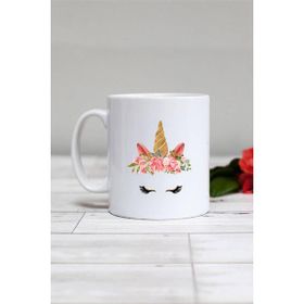 Hedizu Unicorn Beyaz Kupa Bardak
