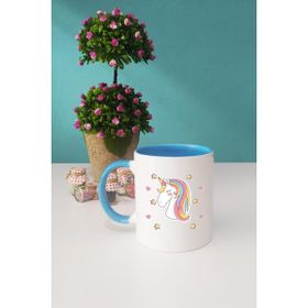 Hedizu Unicorn Mavi Kupa Bardak