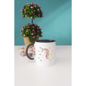 Hedizu Unicorn Siyah Kupa