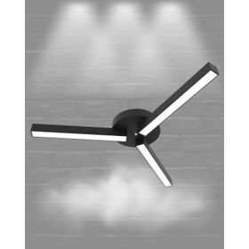 Hegza Lighting Admira Plafonyer Siyah 6500K Beyaz Işık Modern Led Avize