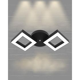 Hegza Lighting Alato Plafonyer Siyah 4000K Doğal Beyaz Modern Led Avize