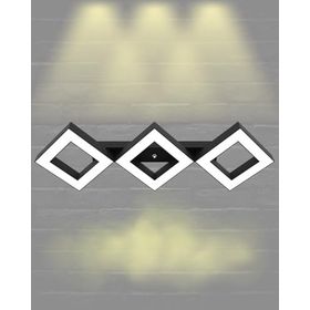 Hegza Lighting Amigo Plafonyer Siyah 3000K Sarı Işık Modern Led Avize