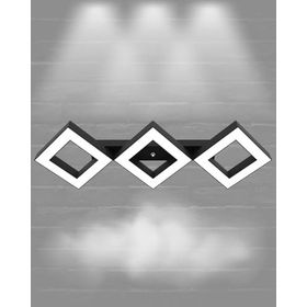 Hegza Lighting Amigo Plafonyer Siyah 6500K Beyaz Işık Modern Led Avize