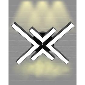 Hegza Lighting Arana Plafonyer Siyah 3000K Sarı Işık Modern Led Avize