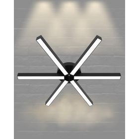 Hegza Lighting Borde Plafonyer Siyah 4000K Doğal Beyaz Modern Led Avize