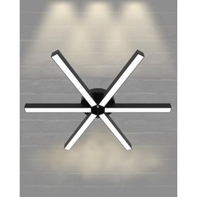 Hegza Lighting Borde Plafonyer Siyah 4000K Doğal Beyaz Modern Led Avize