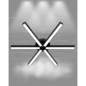Hegza Lighting Borde Plafonyer Siyah 6500K Beyaz Işık Modern Led Avize