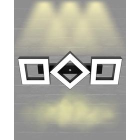 Hegza Lighting Compagno Plafonyer Siyah 3000K Sarı Işık Modern Led Avize