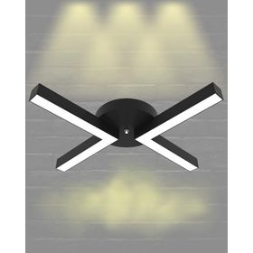 Hegza Lighting Contento Plafonyer Siyah 3000K Sarı Işık Modern Led Avize