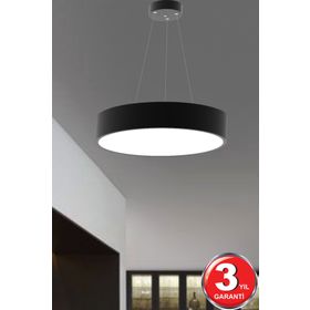Hegza Lighting Drum-40 Ledli Siyah Modern Avize