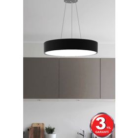 Hegza Lighting Drum-40 Ledli Siyah Modern Avize