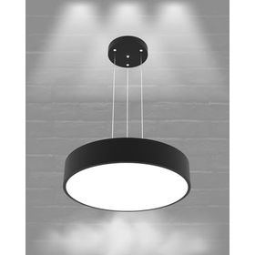 Hegza Lighting Drum-40 Ledli Siyah Modern Avize