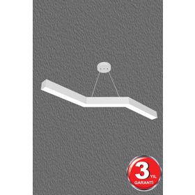 Hegza Lighting Gabbiano Beyaz Kasa Ledli Modern Avize