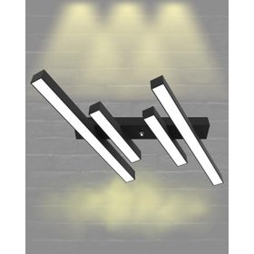 Hegza Lighting Grada Plafonyer Siyah 3000K Sarı Işık Modern Led Avize