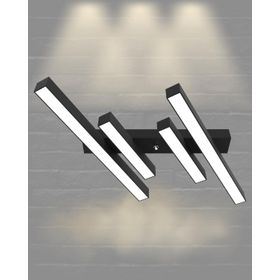 Hegza Lighting Grada Plafonyer Siyah 4000K Doğal Beyaz Modern Led Avize
