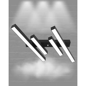 Hegza Lighting Grada Plafonyer Siyah 6500K Beyaz Işık Modern Led Avize