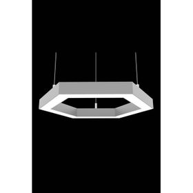 Hegza Lighting Gri Kasa Beyaz Işık Led Avize