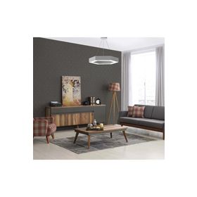 Hegza Lighting Gri Kasa Beyaz Işık Led Avize