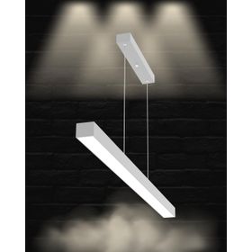 Hegza Lighting Lineer-100 Ayarlanabilir Sarkıt Gri Kasa 4000K Doğal Beyaz Led Avize