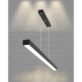 Hegza Lighting Lineer-80 Ayarlanabilir Sarkıt Siyah 4000K Doğal Beyaz Modern Led Avize