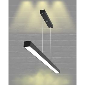 Hegza Lighting Lineer Ledli Modern Siyah 3000K Led Avize