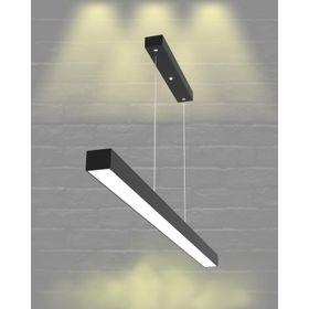 Hegza Lighting Lineer Ledli Modern Siyah 3000K Led Avize